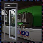 Pintu Full Kaca + Kaca bouven